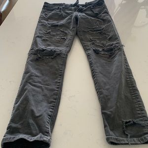 American Eagle “Ne(x)t Level Flex” Ripped Black Jeans Mens Size 28 x 30